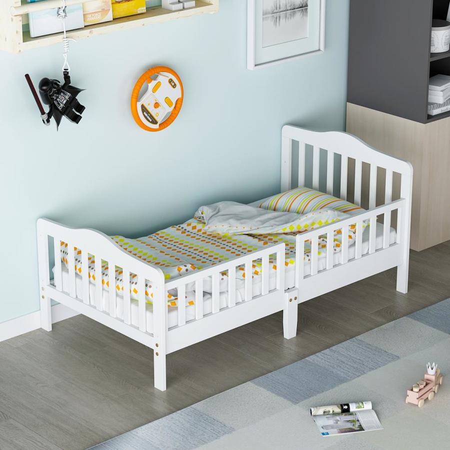 FUFU&GAGA Toddler Bed in White in the Toddler Beds department at Lowes.com