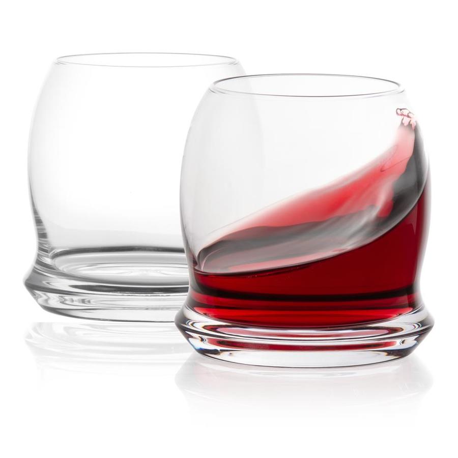 JoyJolt 17.5fl oz Glass Leadfree Crystal Stemless Wineglass SetSet