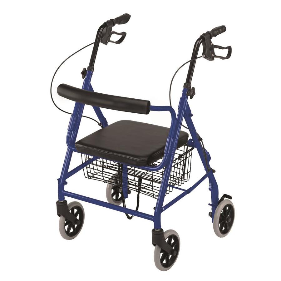 DMI DMI Ultra Lightweight Folding Aluminum Hemi Rollator with Padded