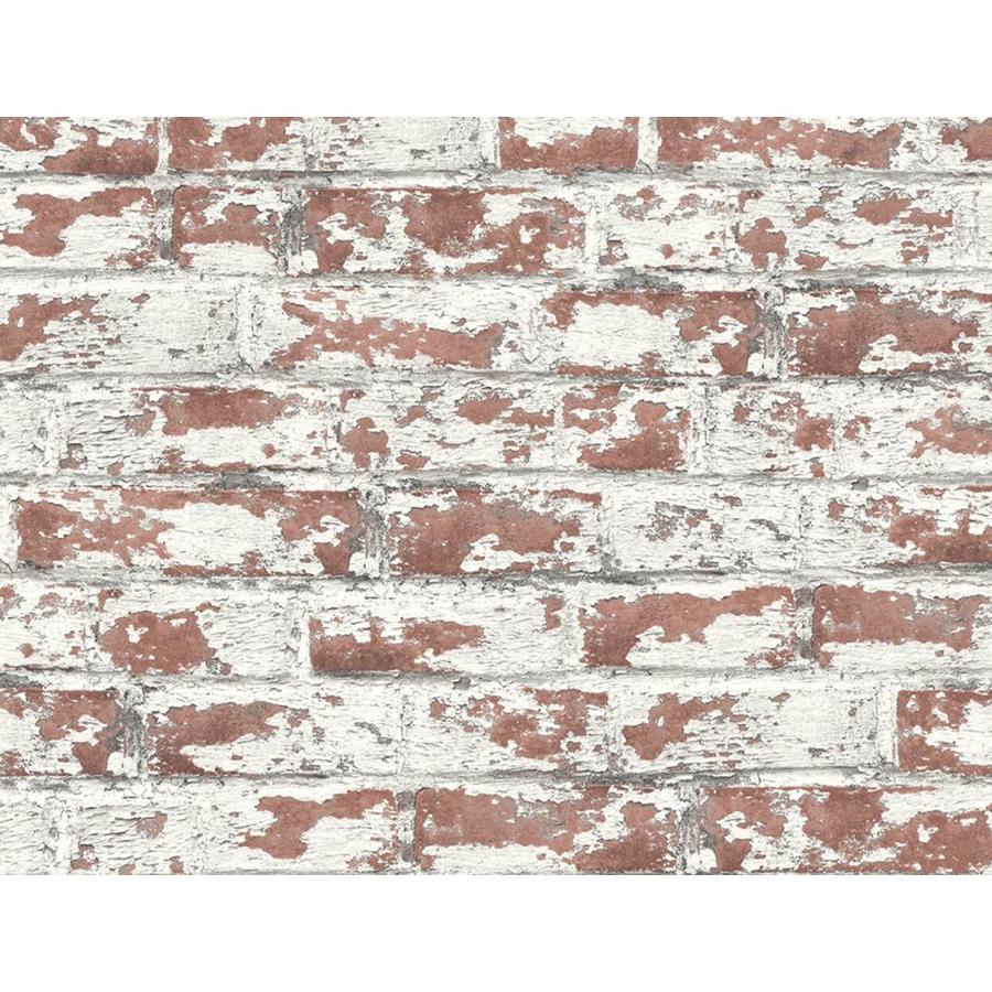 NextWall 40.5 sq. ft. Luxe Haven Terra Cotta Soho Brick Peel and Stick