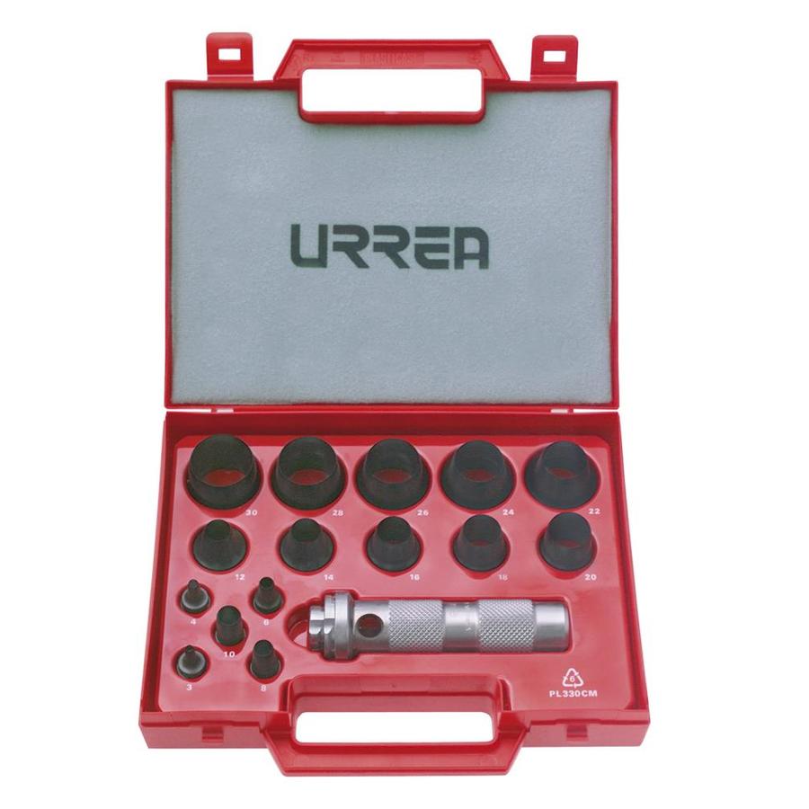 URREA Hollow Punch From 3 To 30 Mm Set 16Pc In Plastic Case in the