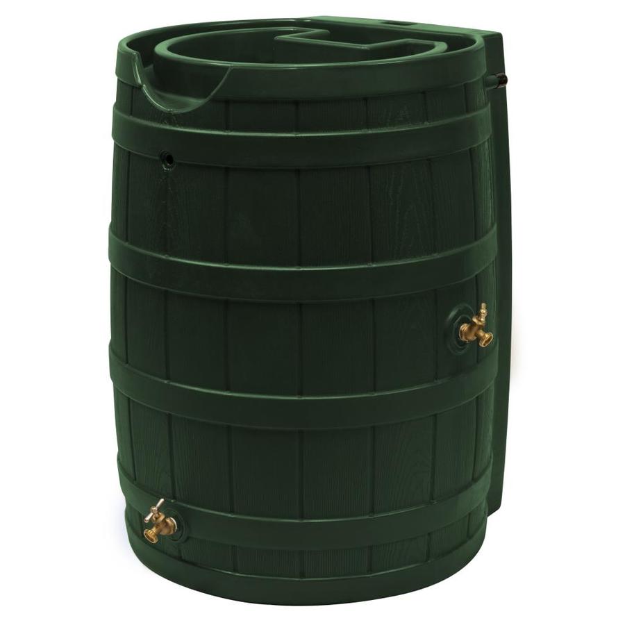 Good Ideas Rain Wizard 65 Gallon Rain Barrel Green in the Rain