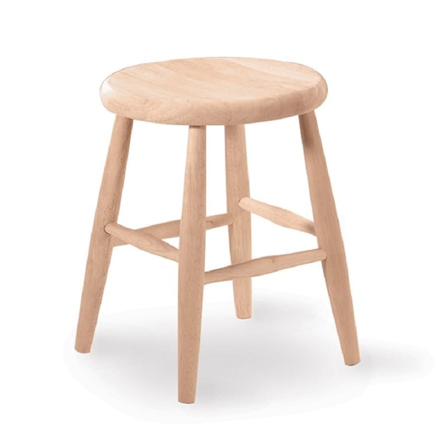 Shop International Concepts Rustic Natural Small Stool at Lowes.com