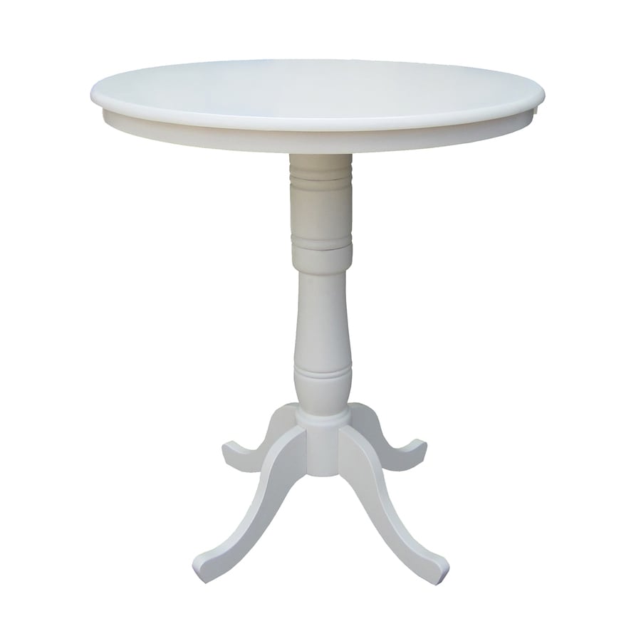 International Concepts Linen White Round Bistro Table At International Concepts Linen White Round Bistro Table