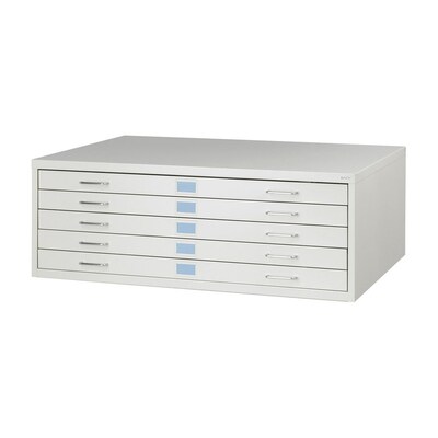 Safco Facil Light Gray 5 Drawer File Cabinet At Lowes Com