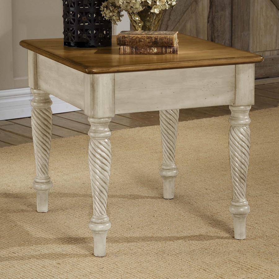 Shop Hillsdale Furniture Wilshire Antique White Wood Casual End Table