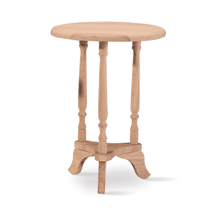  Concepts 23-in Natural Indoor Round Wood Plant Stand at Lowes.com