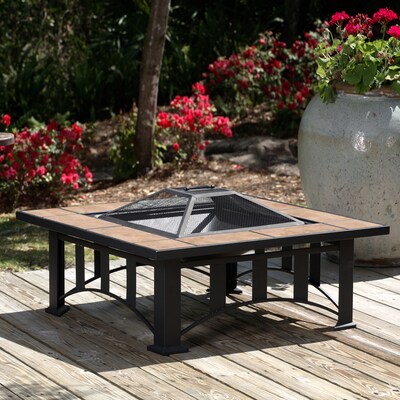Wood Burning Fire Pits, Fire Sense Augusta 30 In Wood Burning Fire Pit