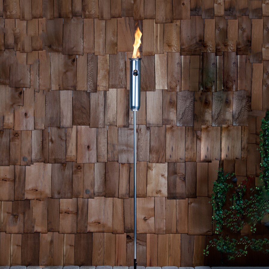 Fire Sense 61132 2-Pack Tivoli 77-in Polished Aluminum Metal Fire Torch
