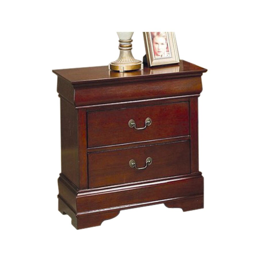 Coaster Fine Furniture Louis Philippe Rich Cherry Nightstand at 0