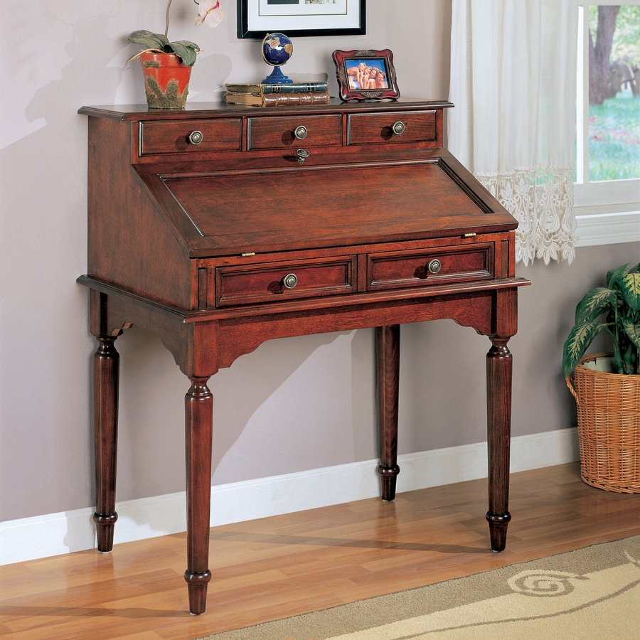 Coaster Fine Furniture Cherry Writing Desk at Lowes.com