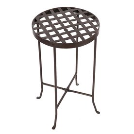 Plant Stands At Lowes Achla Designs Flowers 24 75 In Roman Bronze Indoor Outdoor Round Wrought Iron Plant Stand