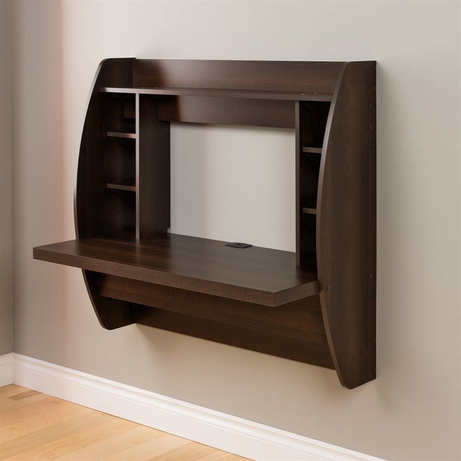 Shop Prepac Furniture Espresso Wall-Mounted Desk at Lowes.com