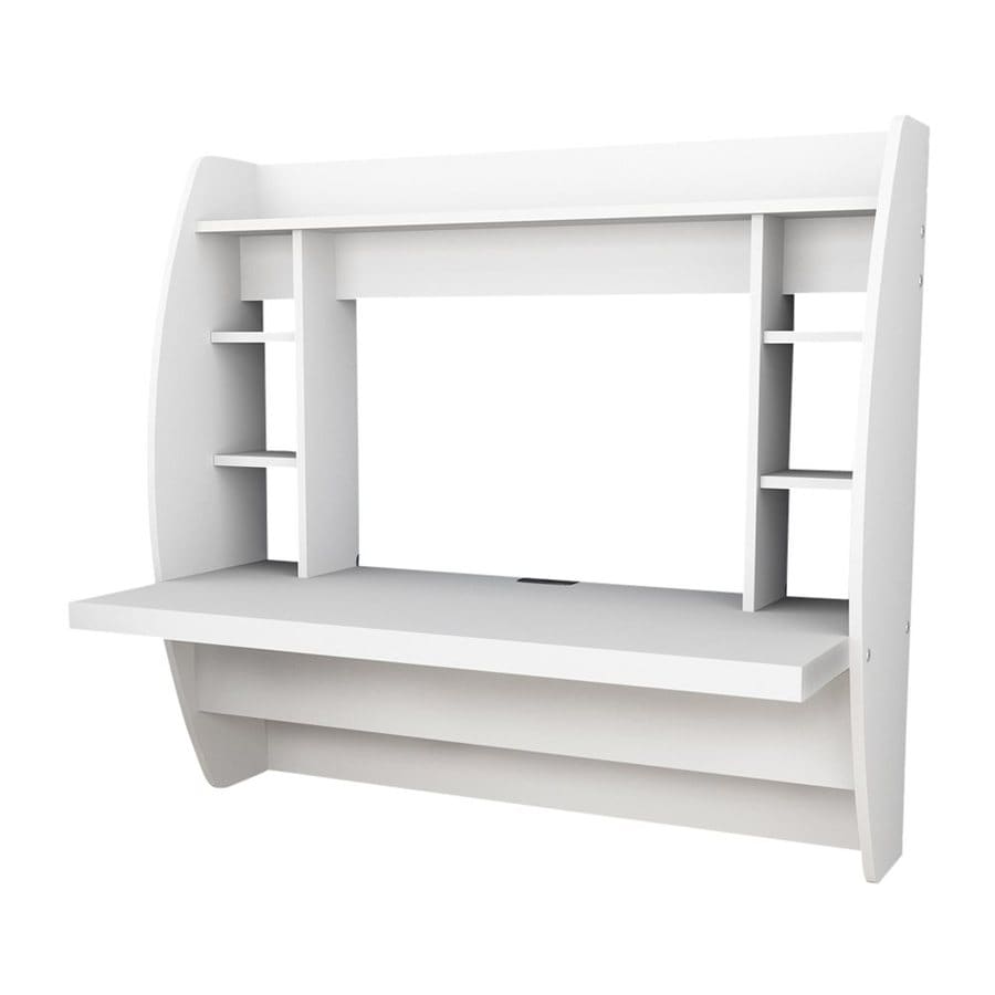 Prepac Transitional White Floating Desk at Lowes.com