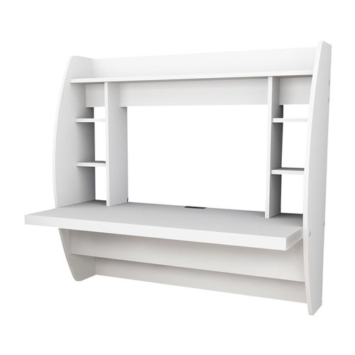 Prepac Transitional White Floating Desk In The Desks Department At Lowes Com