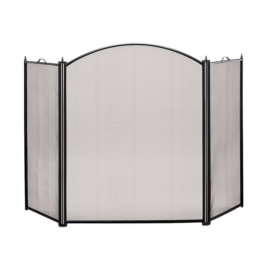 Shop achla designs 52-in black steel 3-panel arched (no doors) fireplace screen in the fireplace screens section of Lowes.com