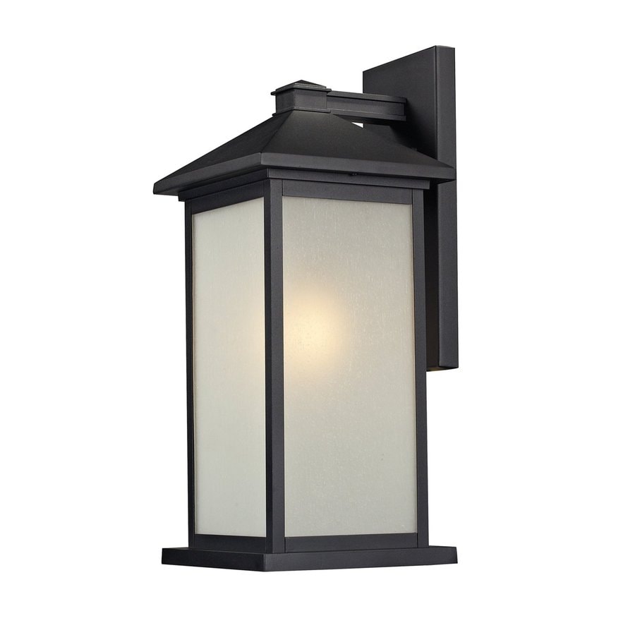 Shop Z-Lite Vienna 22-in H Black Outdoor Wall Light at Lowes.com