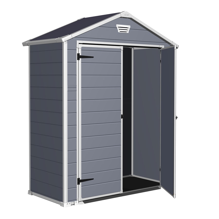 Keter Manor Gable Storage Shed (Common: 6-ft x 3-ft; Interior ...