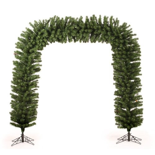 Vickerman Plastic Lighted Freestanding Arch Tree Indoor Christmas ...