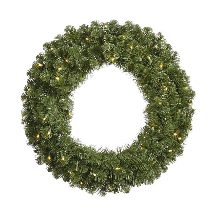 Shop Vickerman 36-in Pre-Lit Grand Teton Artificial Christmas Wreath ...