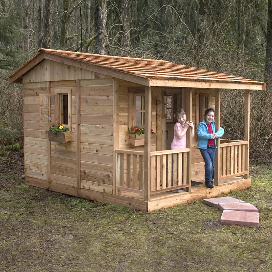 Outdoor Living Today Cozy Cabin Wood Playhouse Kit at Lowes.com