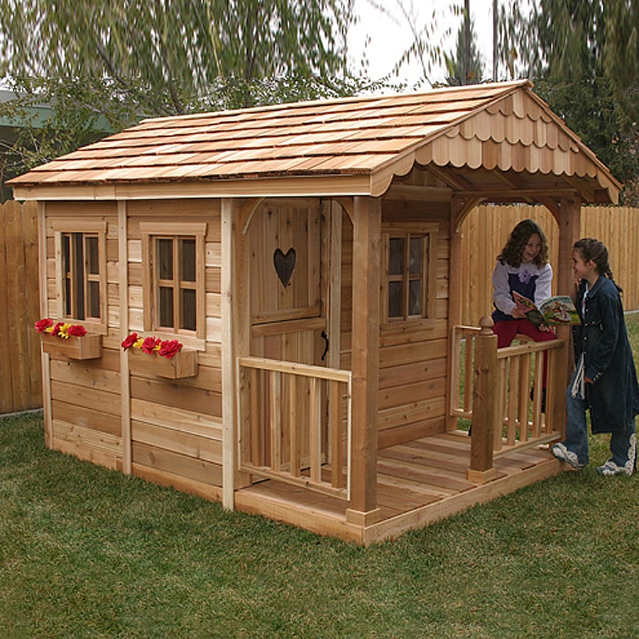 Outdoor Living Today Sunflower Wood Playhouse Kit At Lowes