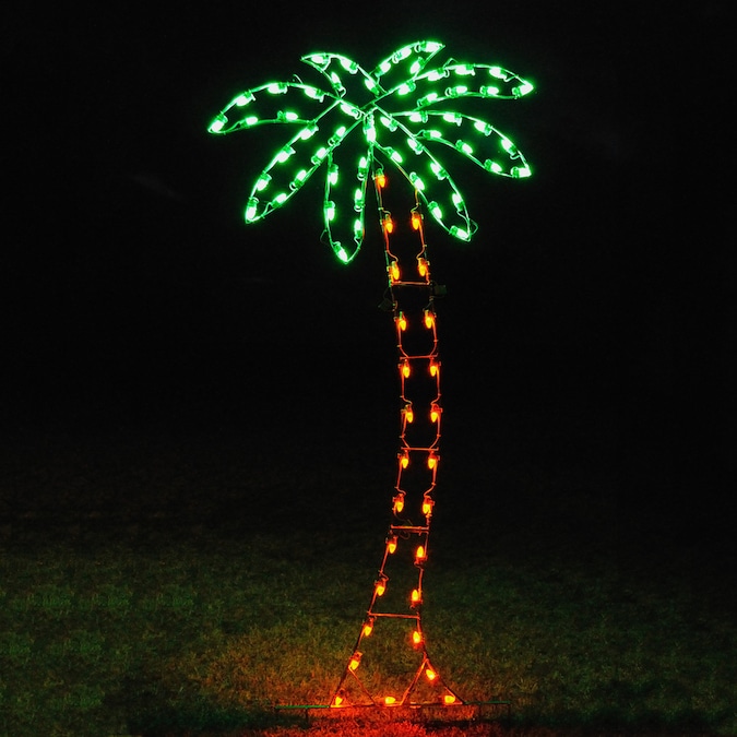 Sos Atg Holiday Lighting Specia In The Outdoor Decorations Department At Com - Palm Tree Patio String Lights