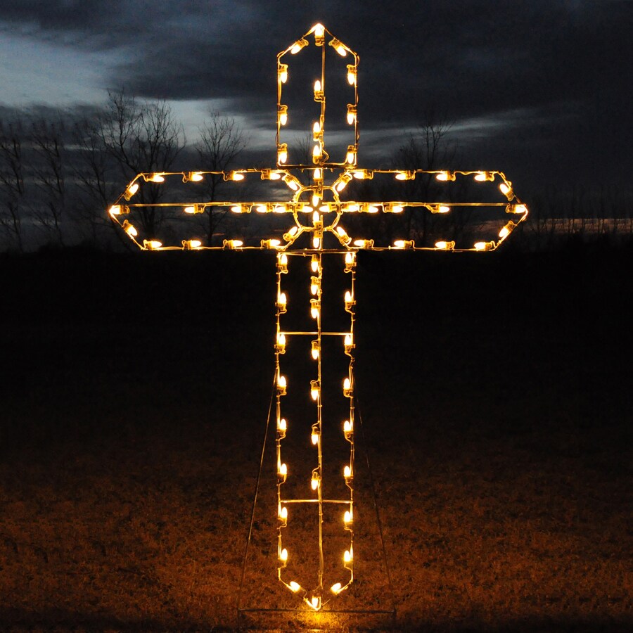 Holiday Time Lighted Cross Indoor or Outdoor Use 