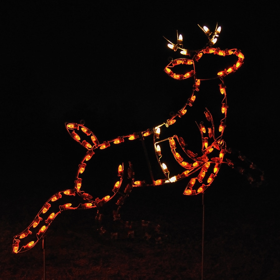 Holiday Lighting Specialists 4.67-ft Animated Reindeer ...