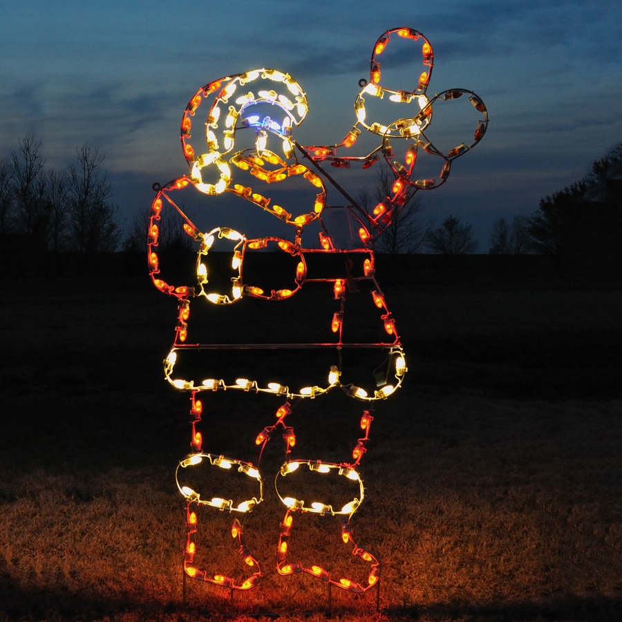 Shop Holiday Lighting Specialists 7.5-ft Animated Waving Santa Outdoor