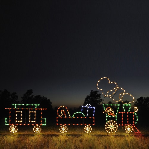 Holiday Lighting Specialists 7.42-ft Animated Train Outdoor Christmas