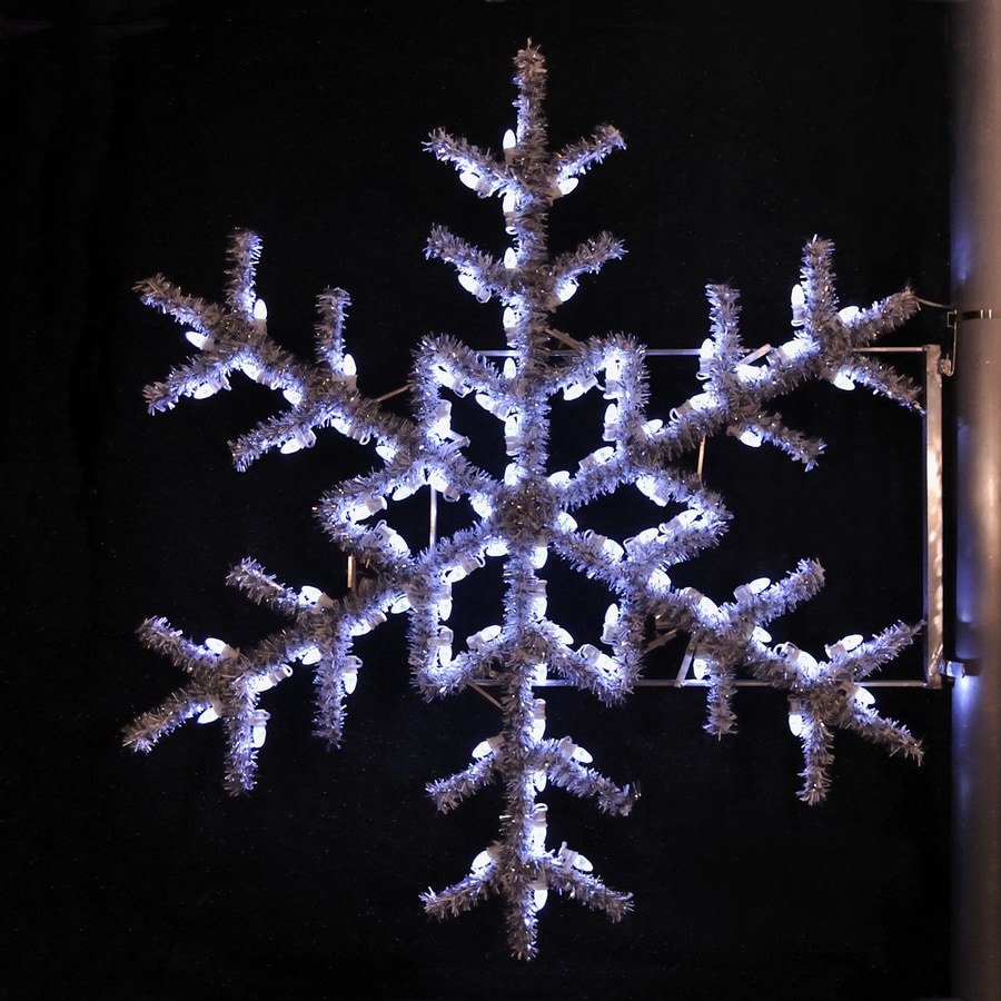 Holiday Lighting Specialists 5 Ft Garland Snowflake Pole