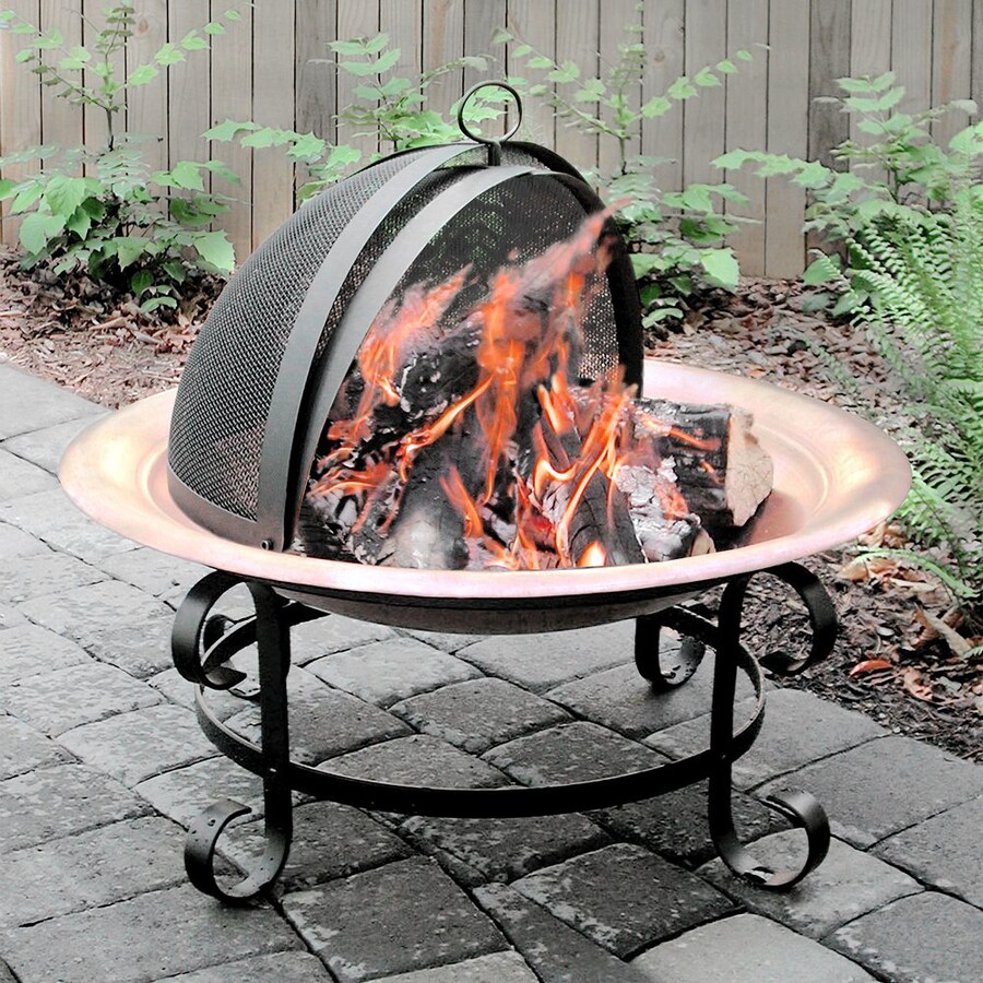 Landmann USA 30-in W Black Copper Wood-Burning Fire Pit at ...