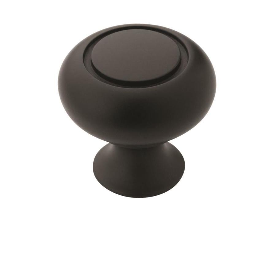 Amerock Allison Flat Black Round Cabinet Knob in the Cabinet Knobs ...