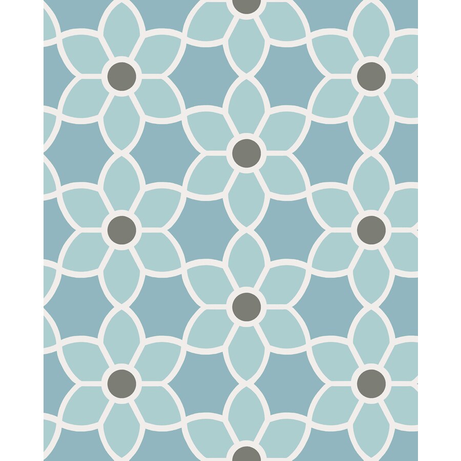 Blue Floral Wallpaper at