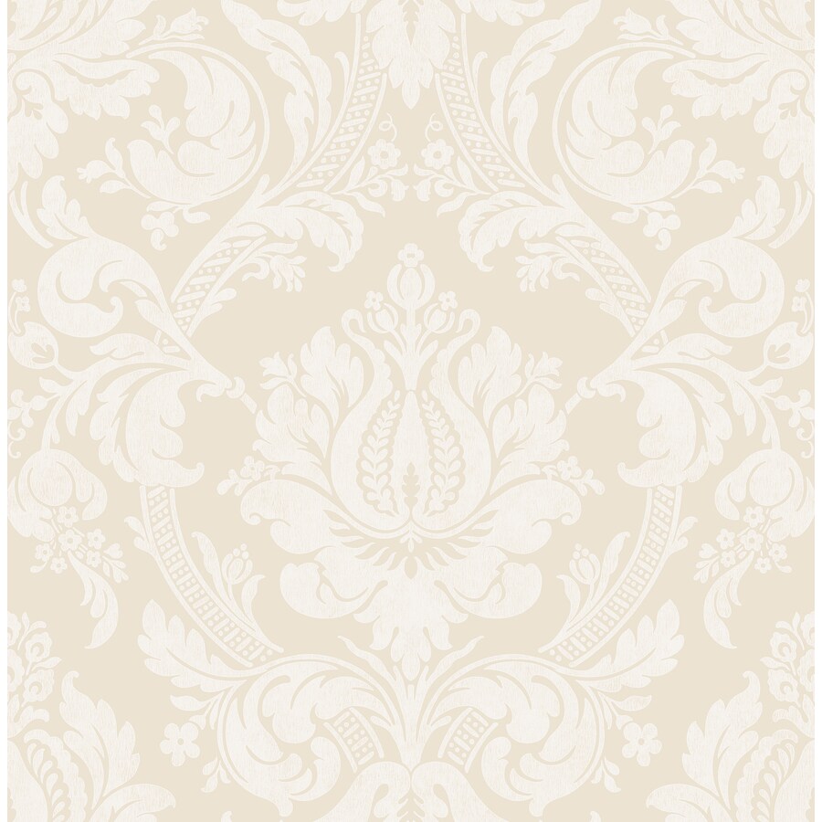 Fine Decor Medley 56.4sq ft Beige NonWoven Damask Wallpaper at