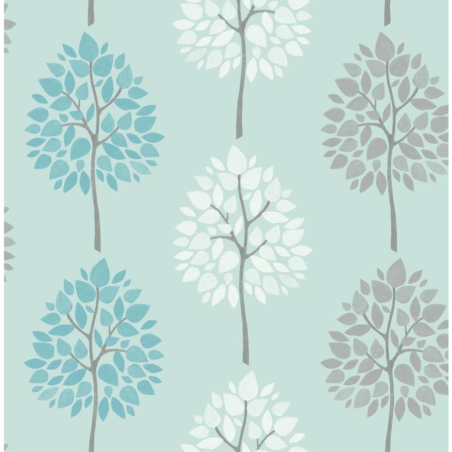 Fine Decor Medley 56.4sq ft Blue Paper Ivy/Vines Unpasted Wallpaper in