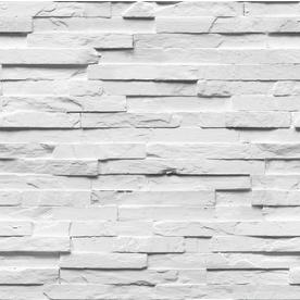 Fine Decor White Ledgestone Wallpaper