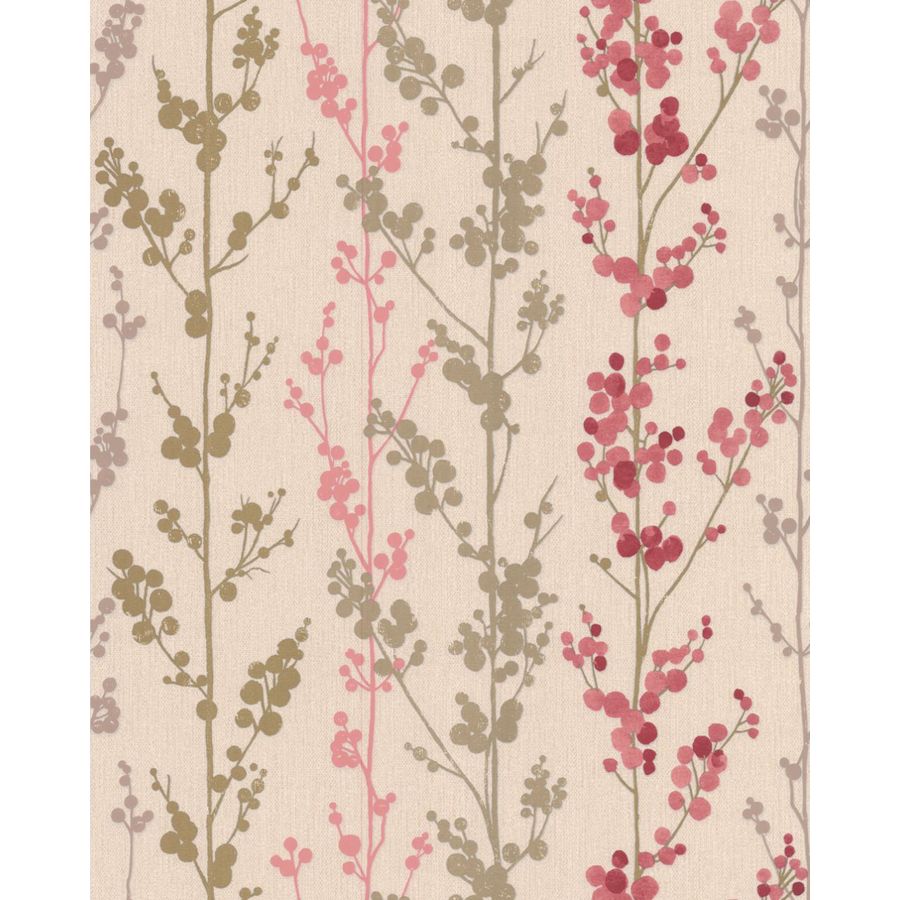 Superfresco Easy 30-255 Red/Pink/Cream Strippable Non-Woven Paper Unpasted Textured Wallpaper