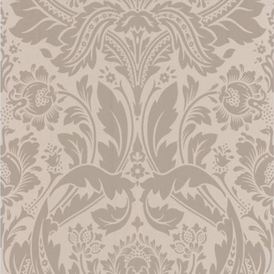 Graham & Brown Spirit 56sq ft Beige Paper Damask Wallpaper at