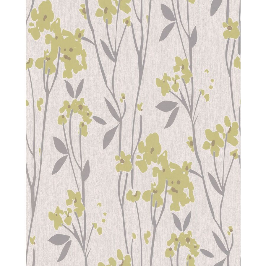 Superfresco Easy Element Green Vinyl Textured Floral Wallpaper in the