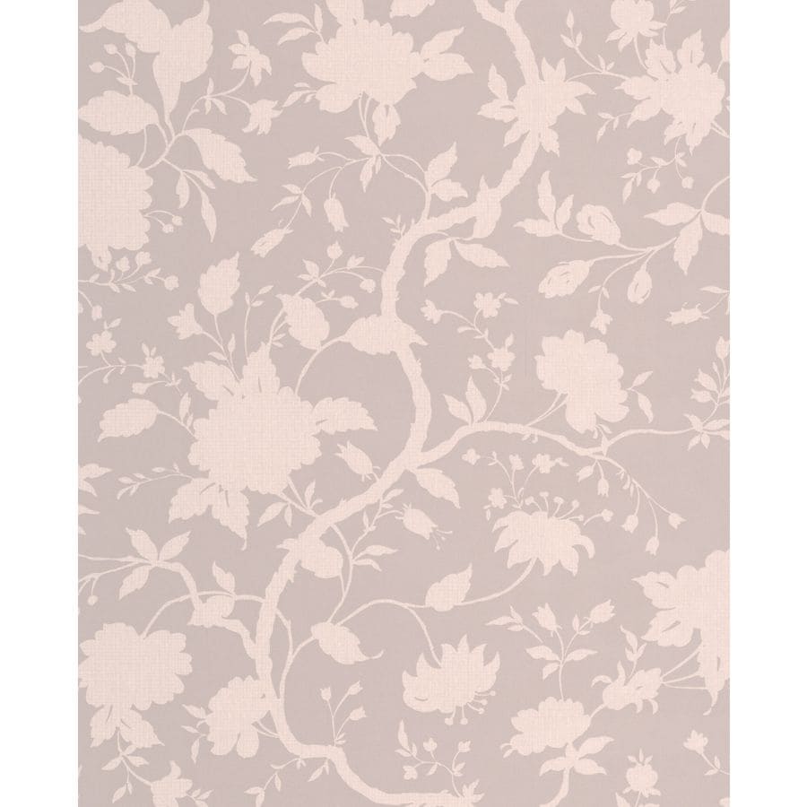 Graham & Brown Taupe Paper Floral Wallpaper at