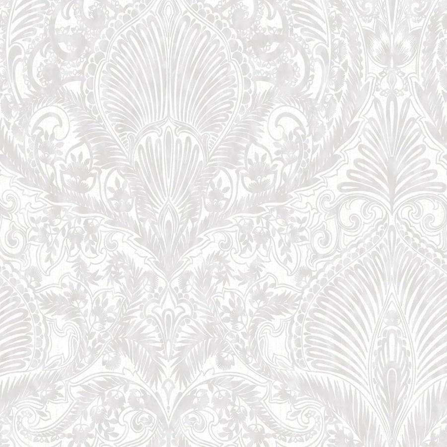 Graham & Brown Julien Macdonald 56sq ft White Vinyl Textured Damask