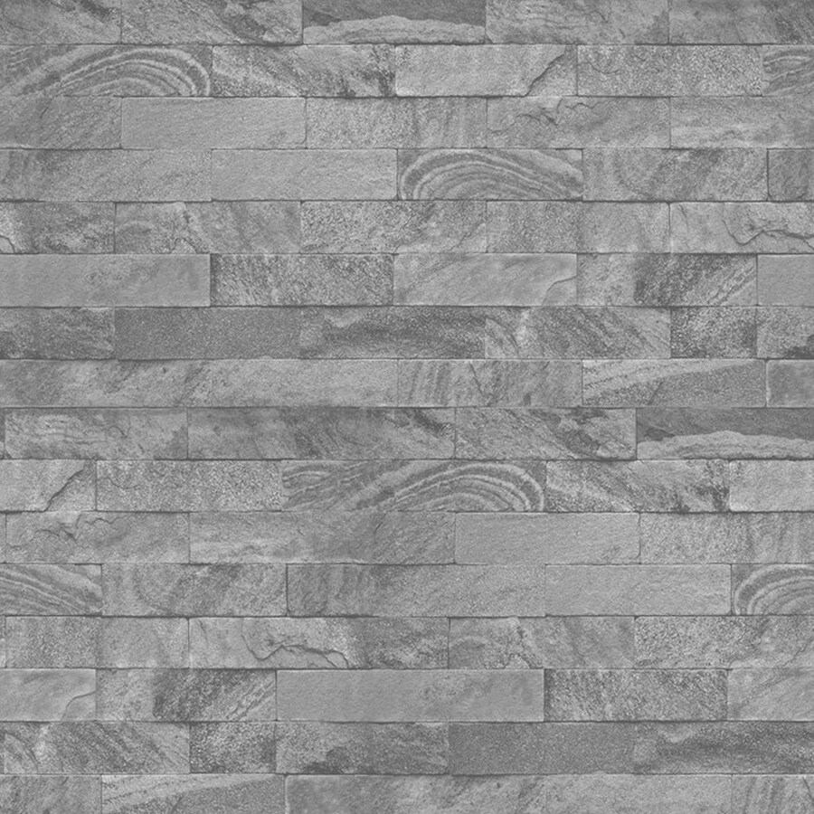 Superfresco Easy Modern Living Gray Vinyl Textured Brick Wallpaper at