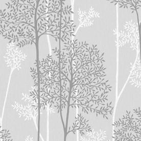 Wallpaper At Lowes Graham Brown Innocence 56 Sq Ft Gray Vinyl Textured Fl Wallpaper