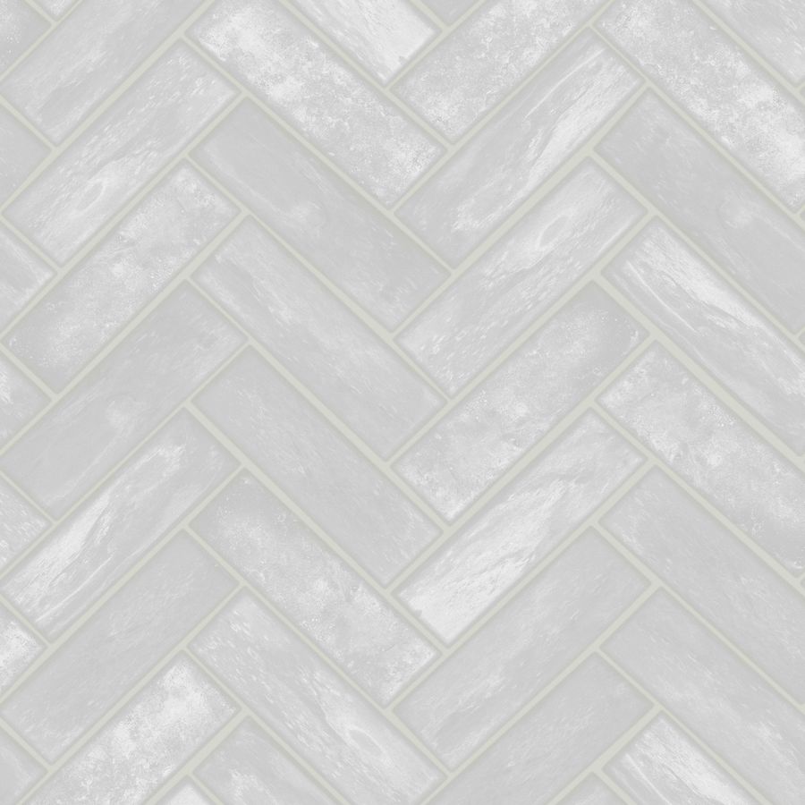 Graham & Brown Strata 56sq ft Gray Vinyl Textured Tile Wallpaper at