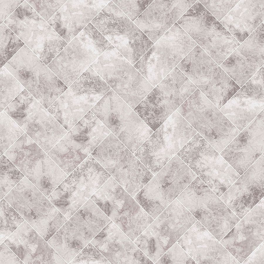 Graham & Brown Strata 56sq ft Taupe Vinyl Textured Tile Wallpaper at