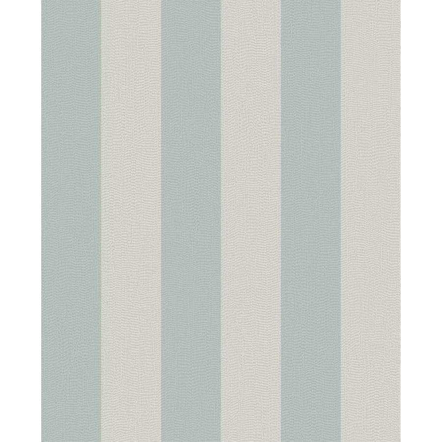 Graham & Brown 56-sq ft Teal/Silver Vinyl Textured Stripes Unpasted ...