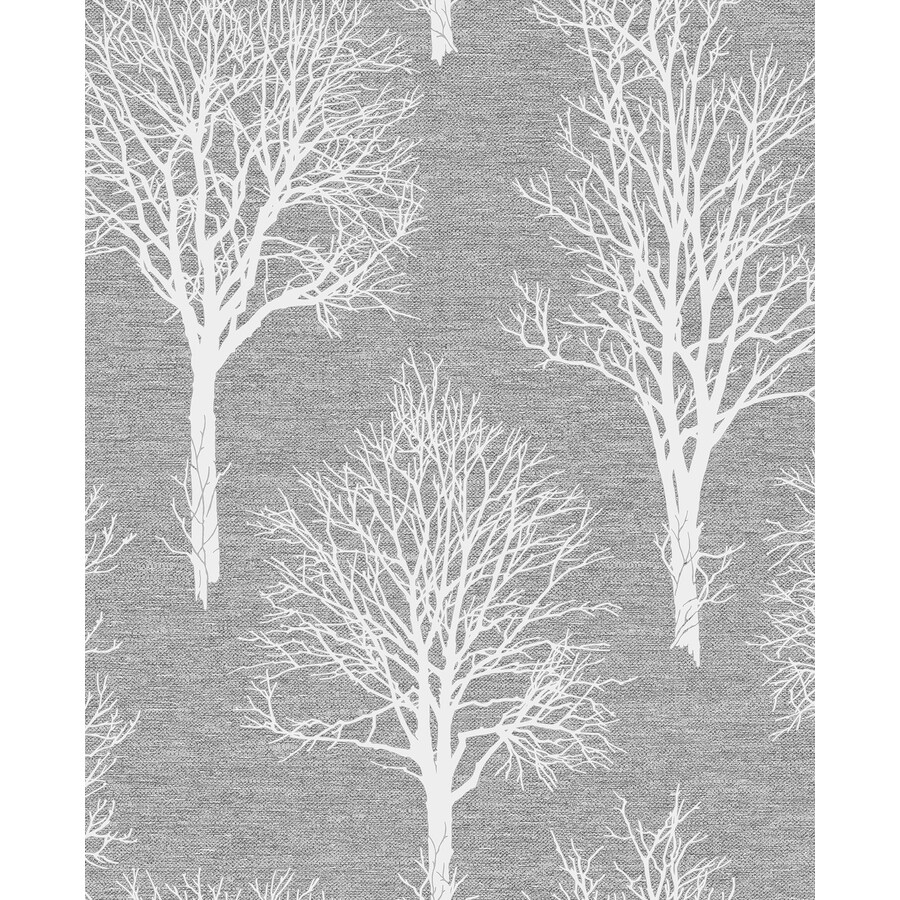 Graham & Brown Tranquility 56sq ft Charcoal Vinyl Textured Floral
