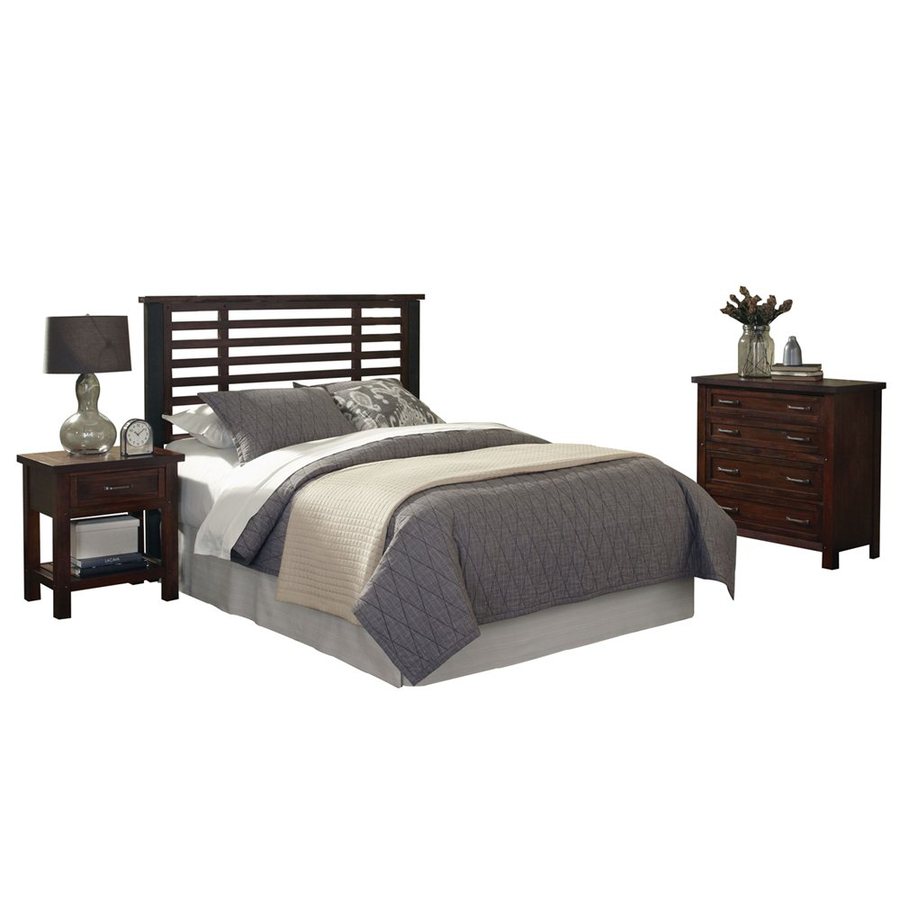 Home Styles Cabin Creek Chestnut King Bedroom Set At Lowes Com